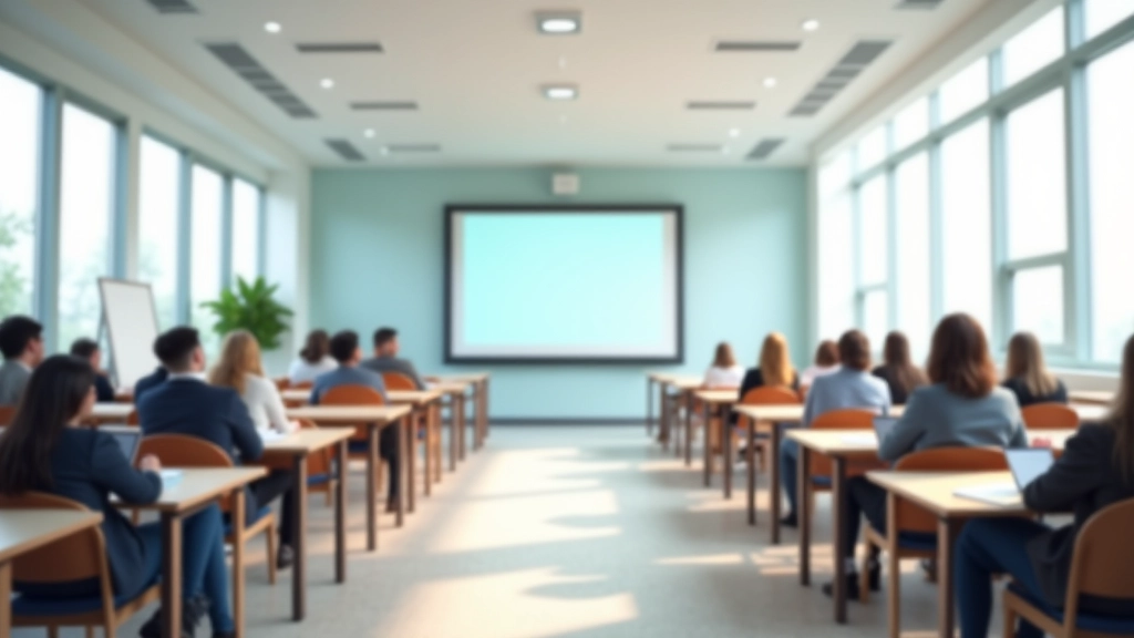 Interaktivní třída s lektorem a studenty připravujícími se na zkoušku IELTS