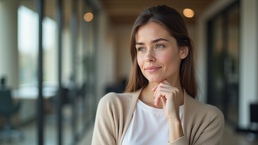 Osoba s myšlenkovým bublinkou, která ukazuje proces přemýšlení během IELTS Speaking zkoušky